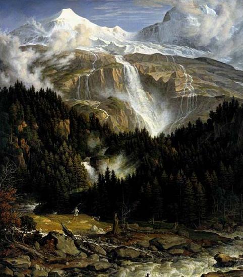Koch, Joseph Anton The Schmadribach Falls Norge oil painting art